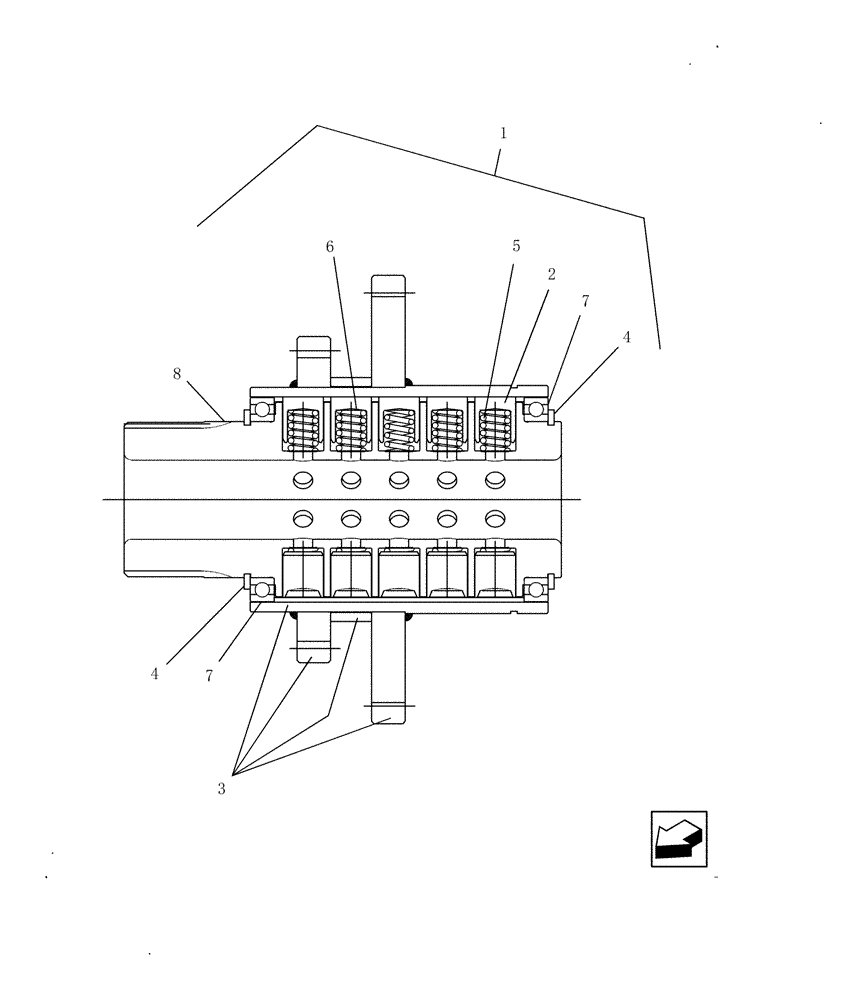 Схема запчастей Case IH 7010 - (35.780.11) - CLUTCH, TORQUE LIMITING - 7010/8010 (35) - HYDRAULIC SYSTEMS