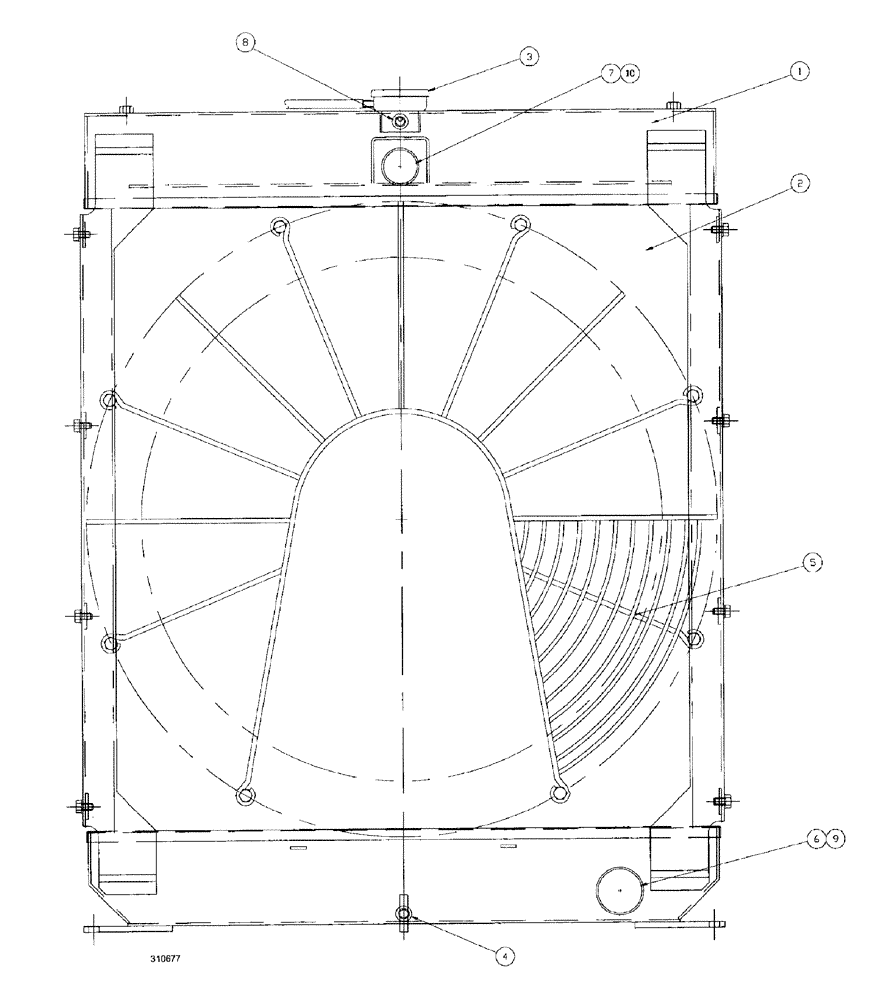 Схема запчастей Case IH SPX3185 - (100) - ENGINE, RADIATOR ASSEMBLY (10) - ENGINE