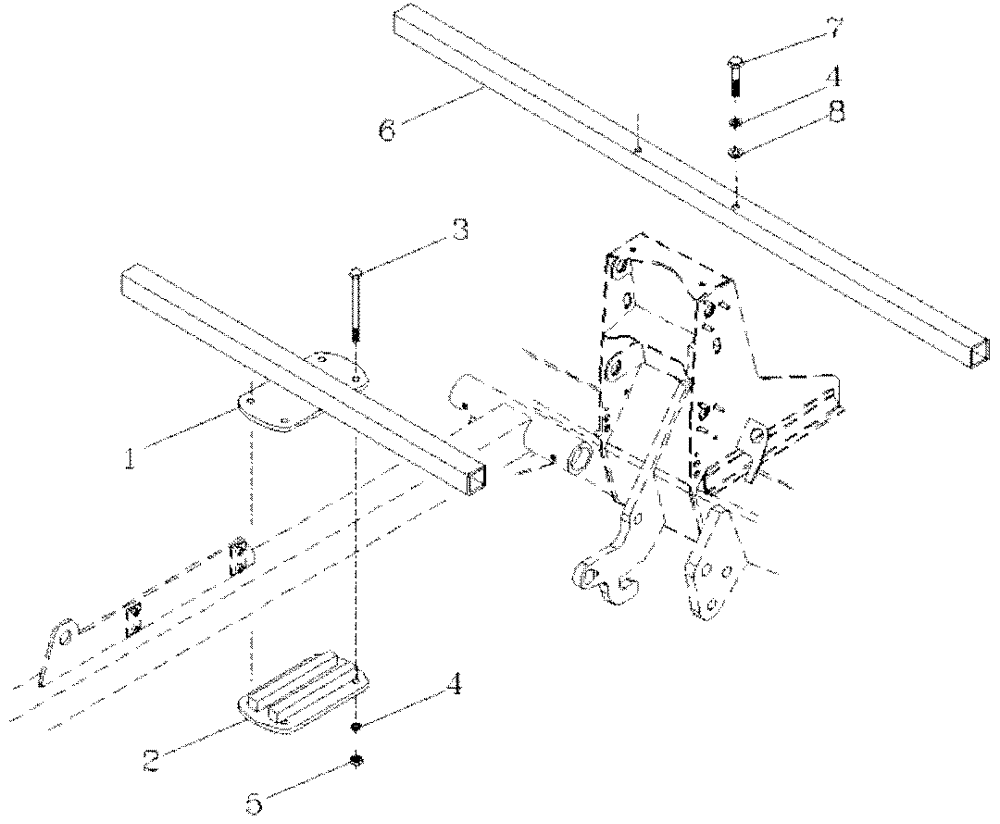 Схема запчастей Case IH 7700 - (A01[04]) - WINDSCREEN GUARD Mainframe & Functioning Components