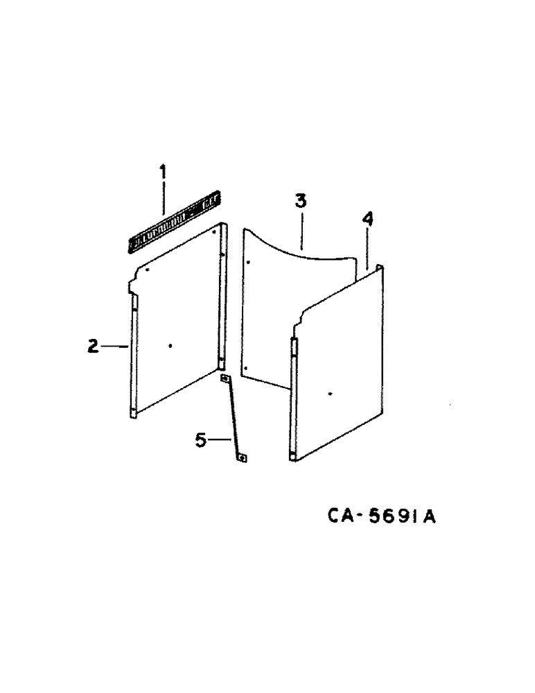 Схема запчастей Case IH 1460 - (06-02) - COOLING, ROTARY AIR SCREEN DISCHARGE CHUTE Cooling