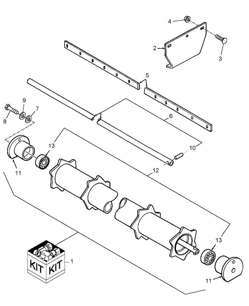 Схема запчастей Case IH RBX461 - (089) - EXPELLER ROLLER KIT (88) - ACCESSORIES