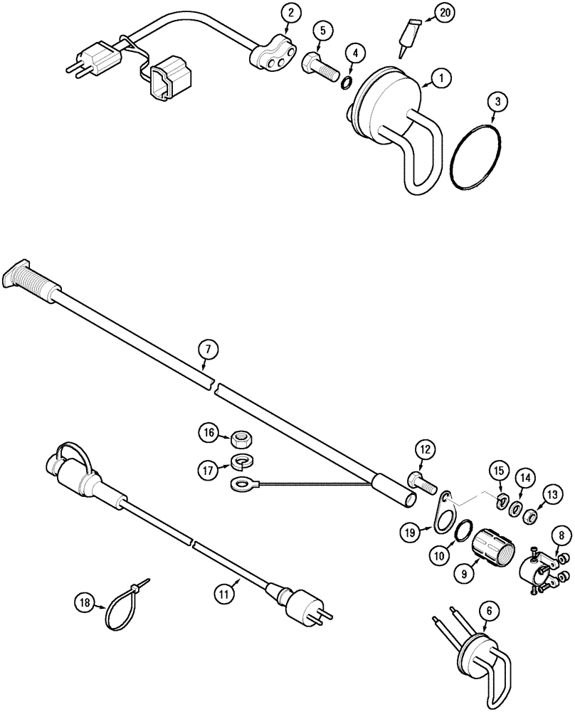 Схема запчастей Case IH CX50 - (02-30) - ENGINE HEATER KITS (02) - ENGINE