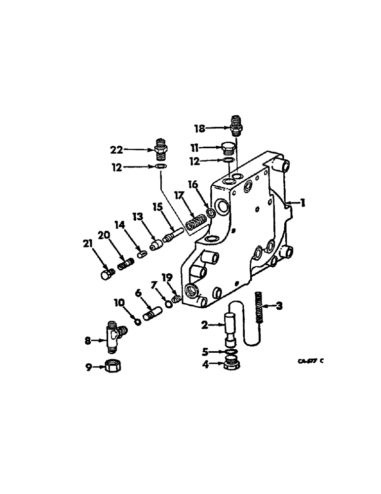 Схема запчастей Case IH 1026 - (07-08) - DRIVE TRAIN, MULTIPLE CONTROL VALVE (04) - Drive Train