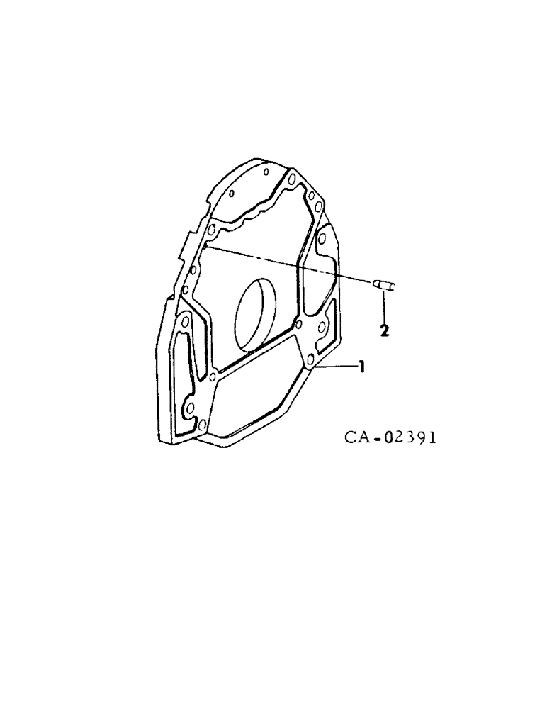 Схема запчастей Case IH DV-550 - (A-12[A]) - ENGINE REAR ADAPTER 