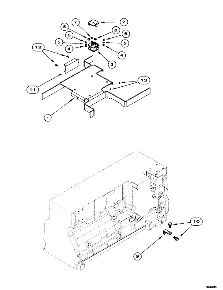 Схема запчастей Case IH MX270 - (4-042) - SOLENOID, STARTER (04) - ELECTRICAL SYSTEMS