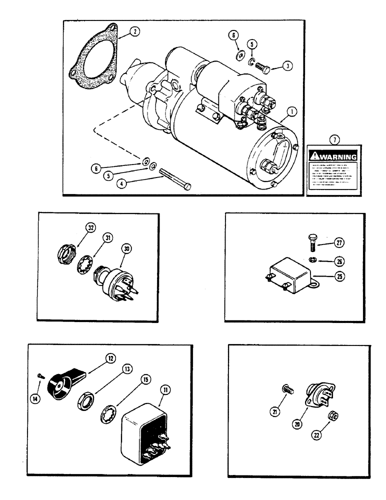 Схема запчастей Case IH 2670 - (104) - ELECTRICAL EQUIPMENT (04) - ELECTRICAL SYSTEMS