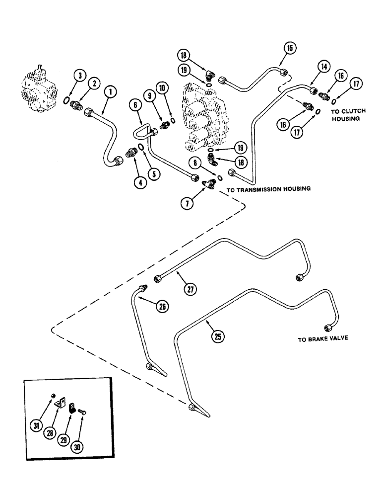 Схема запчастей Case IH 2096 - (8-252) - HYDRAULICS, POWER SHIFT CONTROL CIRCUIT (08) - HYDRAULICS