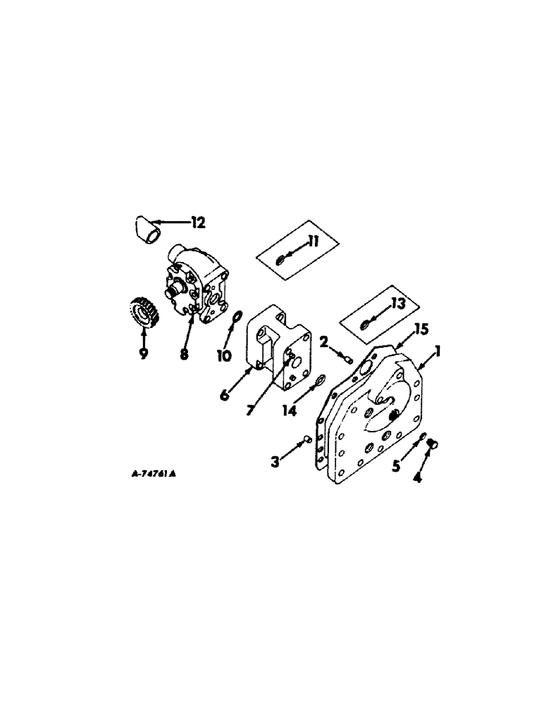 Схема запчастей Case IH 1256 - (F-07) - HYDRAULIC SYSTEM, HYDRAULIC POWER SUPPLY, IN REAR FRAME (07) - HYDRAULIC SYSTEM