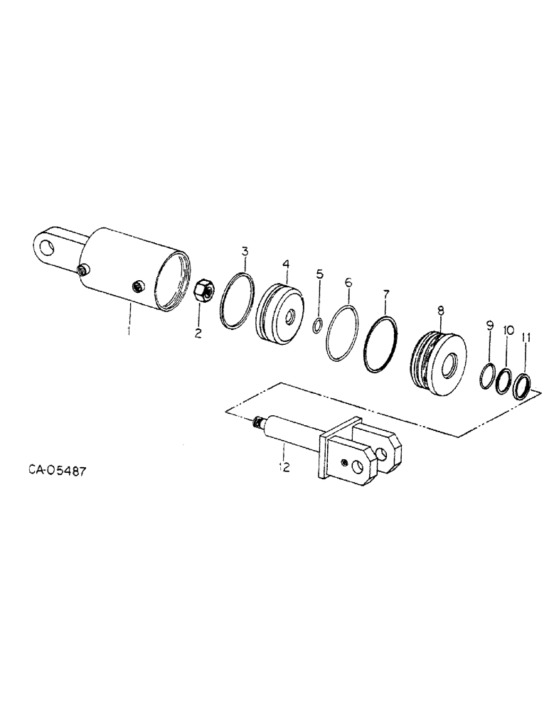 Схема запчастей Case IH 4366 - (10-30) - HYDRAULICS, HITCH LIFT CYLINDER (07) - HYDRAULICS