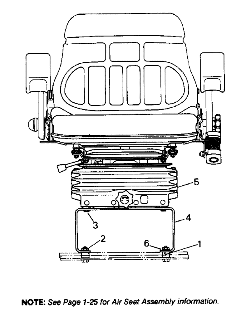 Схема запчастей Case IH 9110 - (01-19) - SEAT AND SUSPENSION, MECHANICAL SEAT (10) - CAB