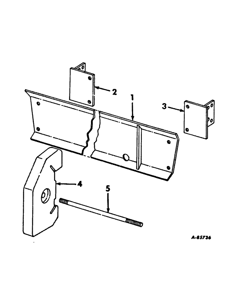 Схема запчастей Case IH 4100 - (M-05) - SEAT AND MISCELLANEOUS, REAR END WEIGHTS AND MOUNTING PLATE (10) - OPERATORS PLATFORM