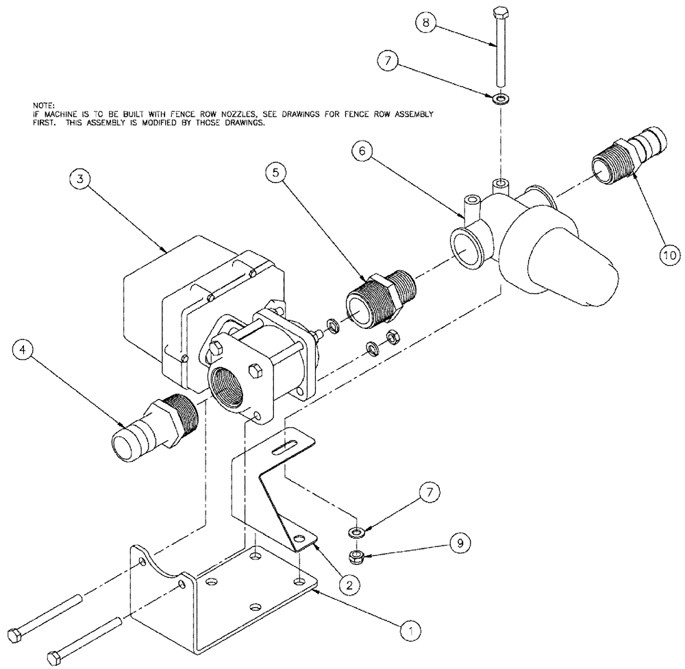 Схема запчастей Case IH SPX3310 - (09-025) - VALVE PLUMBING GROUP, 5 SECTION OUTER Liquid Plumbing