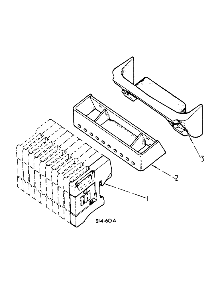 Схема запчастей Case IH 2400 - (09-14) - FRONT END WEIGHTS (12) - FRAME