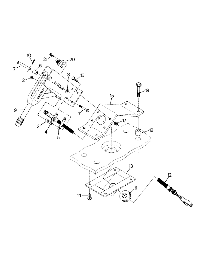 Схема запчастей Case IH STEIGER - (01-43) - PARK BRAKE CONTROL (10) - CAB