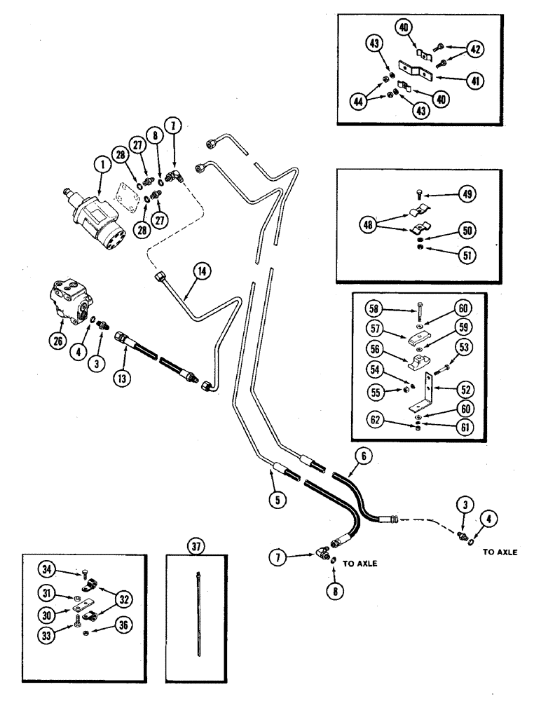 Схема запчастей Case IH 3394 - (5-06) - HYDROSTATIC STEERING SYSTEM (05) - STEERING