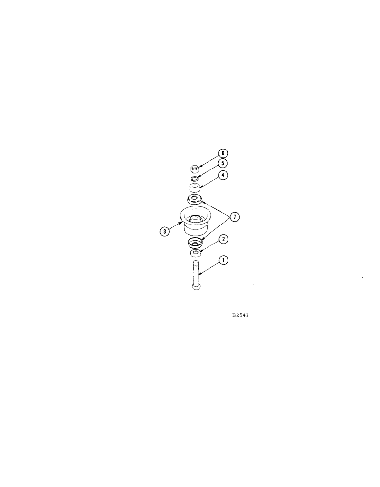 Схема запчастей Case IH 402 - (68[1]) - CONVEYING CHAIN IDLER ROWS 2, 3 AND 4 (58) - ATTACHMENTS/HEADERS