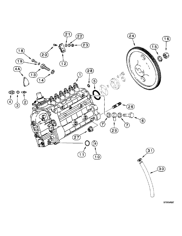 Схема запчастей Case IH 2166 - (3-07A) - FUEL INJECTION PUMP AND DRIVE, 6TA-830 EMISSIONS CERTIFIED ENGINE, COMBINE P.I.N. JJC0180000 & AFTER (02) - FUEL SYSTEM