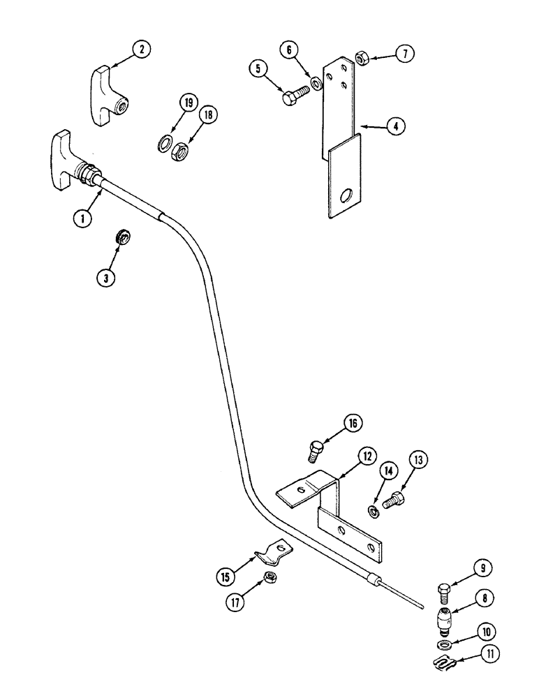 Схема запчастей Case IH 1494 - (3-044) - ENGINE STOP CONTROL (03) - FUEL SYSTEM