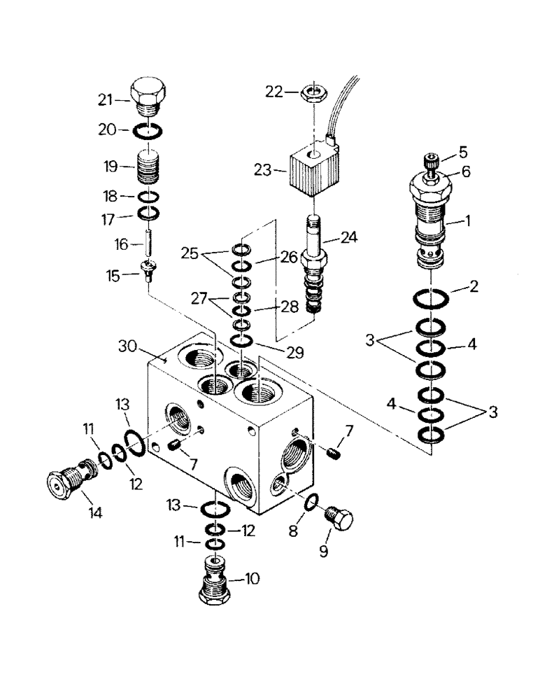 Схема запчастей Case IH ST470 - (10-09) - SOLENOID VALVE ASSEMBLY Options & Miscellaneous