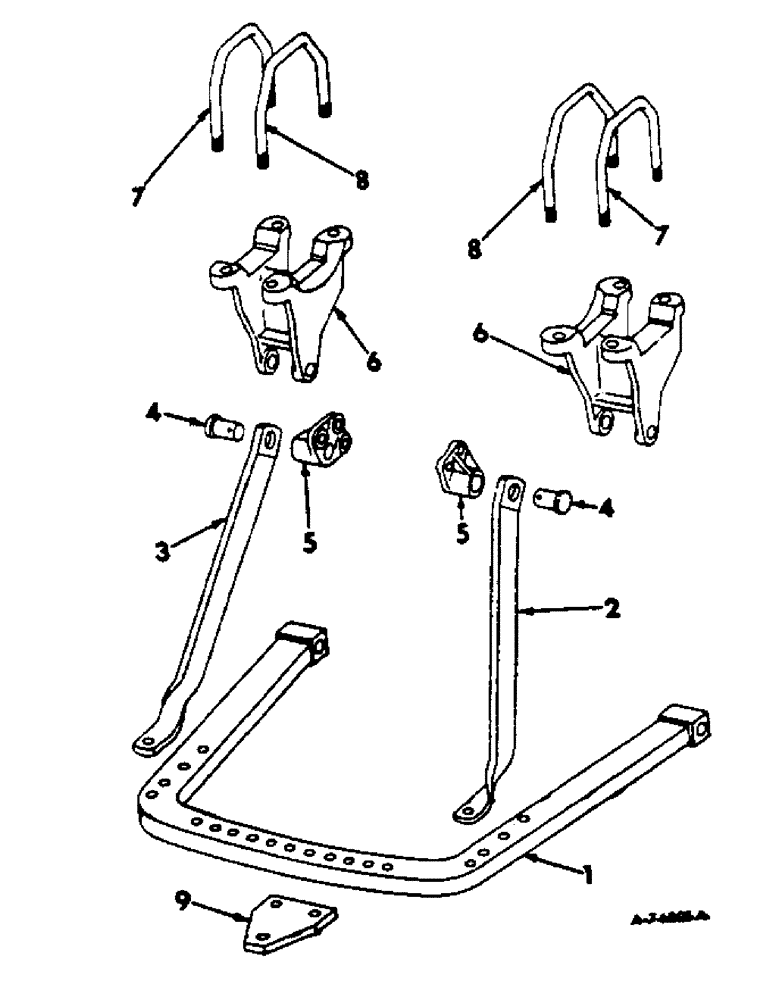 Схема запчастей Case IH 2806 - (K-04) - DRAWBARS AND HITCHES, VERTICALLY ADJUSTABLE DRAWBAR Drawbars & Hitches