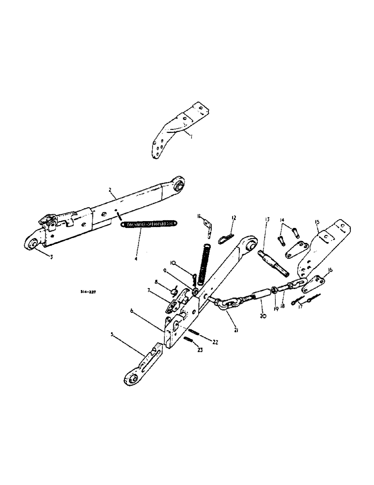 Схема запчастей Case IH 2500 - (09-013) - LOWER LINKS, THREE POINT HITCH, W/OUTSIDE CHECK CHAINS, AUSTRALIAN MARKET (12) - FRAME