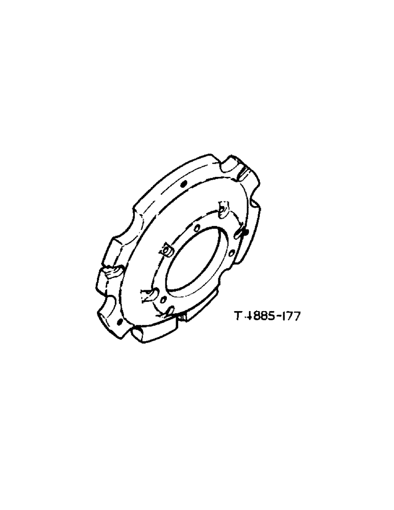 Схема запчастей Case IH 354 - (6-38) - ATTACHMENTS, FRONT WHEEL ATTACHMENT Attachments