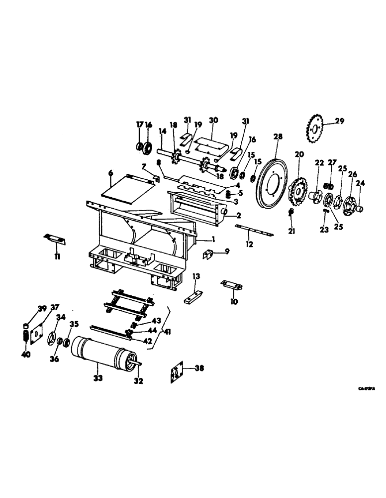 Схема запчастей Case IH 724 - (K-20) - FEEDER AND FEED CONVEYOR (58) - ATTACHMENTS/HEADERS