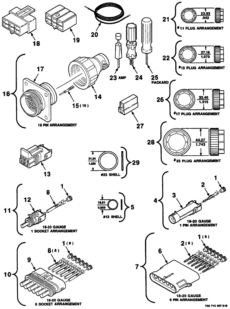 Схема запчастей Case IH 8860 - (04-40) - ELECTRICAL HARNESS SERVICE PARTS (CONTINUED) (55) - ELECTRICAL SYSTEMS