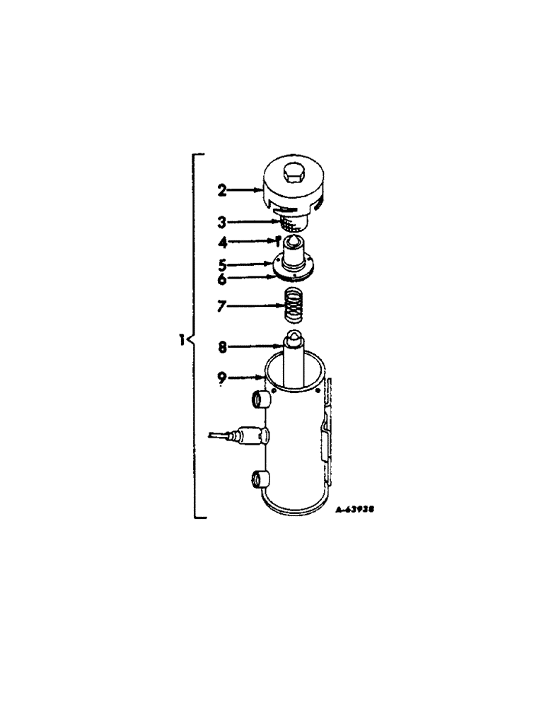 Схема запчастей Case IH 414 - (290) - ELECTRIC FUEL PUMP, BENDIX MODEL, 480501 (55) - ELECTRICAL SYSTEMS