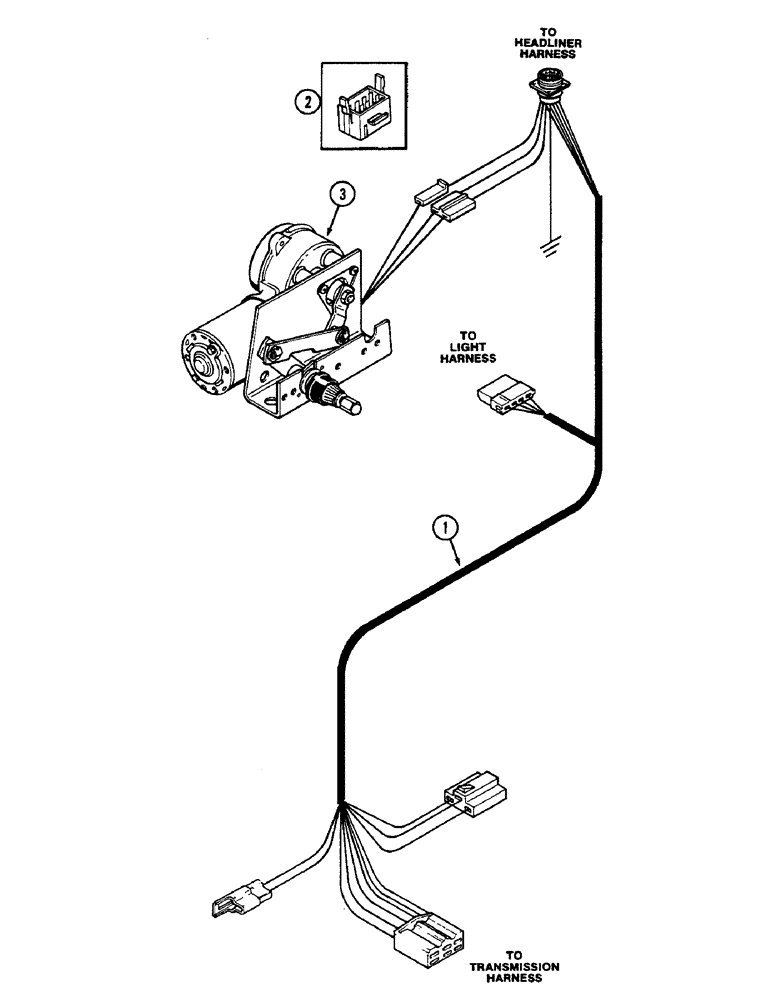 Схема запчастей Case IH 2290 - (4-104) - CAB LOWER WIRING HARNESS, CAB SERIAL NUMBER 12008153 AND AFTER (04) - ELECTRICAL SYSTEMS