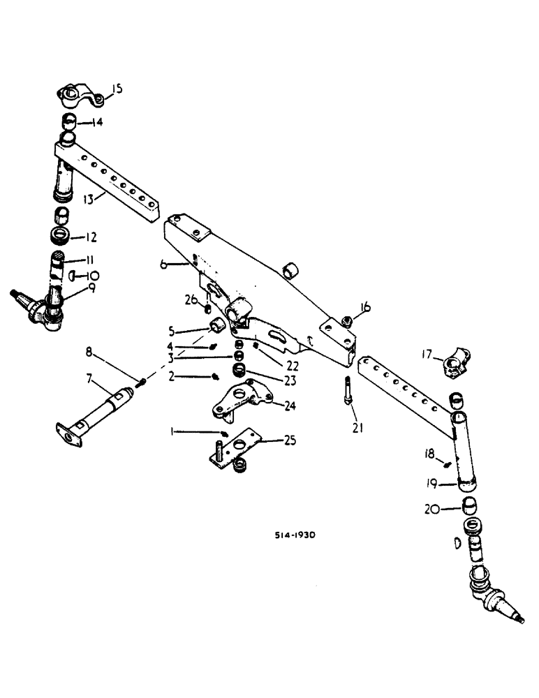 Схема запчастей Case IH 385 - (B09-3) - ADJUSTABLE FRONT AXLE - STRAIGHT Suspension