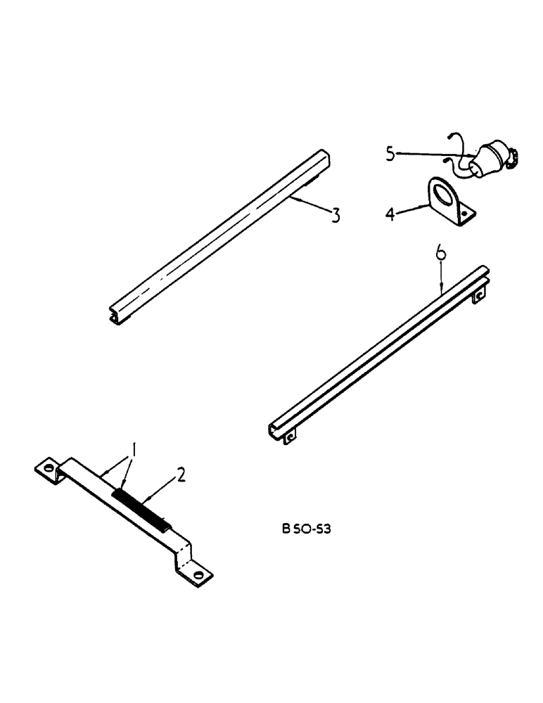 Схема запчастей Case IH 485 - (00H16) - FENDER CONDUIT AND 2 PIN SOCKET, MACHINES NOT FITTED W/CAB (06) - ELECTRICAL