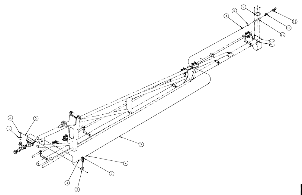 Схема запчастей Case IH SPX4260 - (286) - FENCE ROW NOZZLE ASSEMBLY (78) - SPRAYING