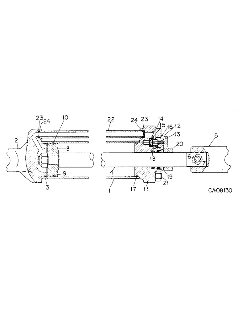 Схема запчастей Case IH 800 - (05-31) - WHEELS, HYDRAULIC CYLINDER, 2-1/2 X 8 IN. DOUBLE ACTING UNITS H, J, K, L, N, P, Q, U, V, AND Z (06) - POWER TRAIN