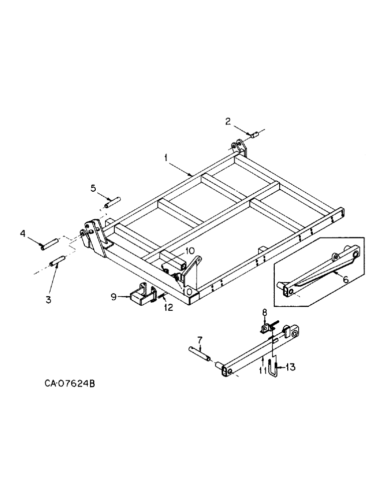 Схема запчастей Case IH 365 - (D-04) - FOLDING WING FRAMES AND CONNECTIONS (09) - CHASSIS