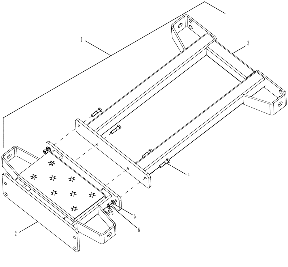 Схема запчастей Case IH 810 - (02-034) - BRACE, CENTER COAP SUPPORT Bin Group