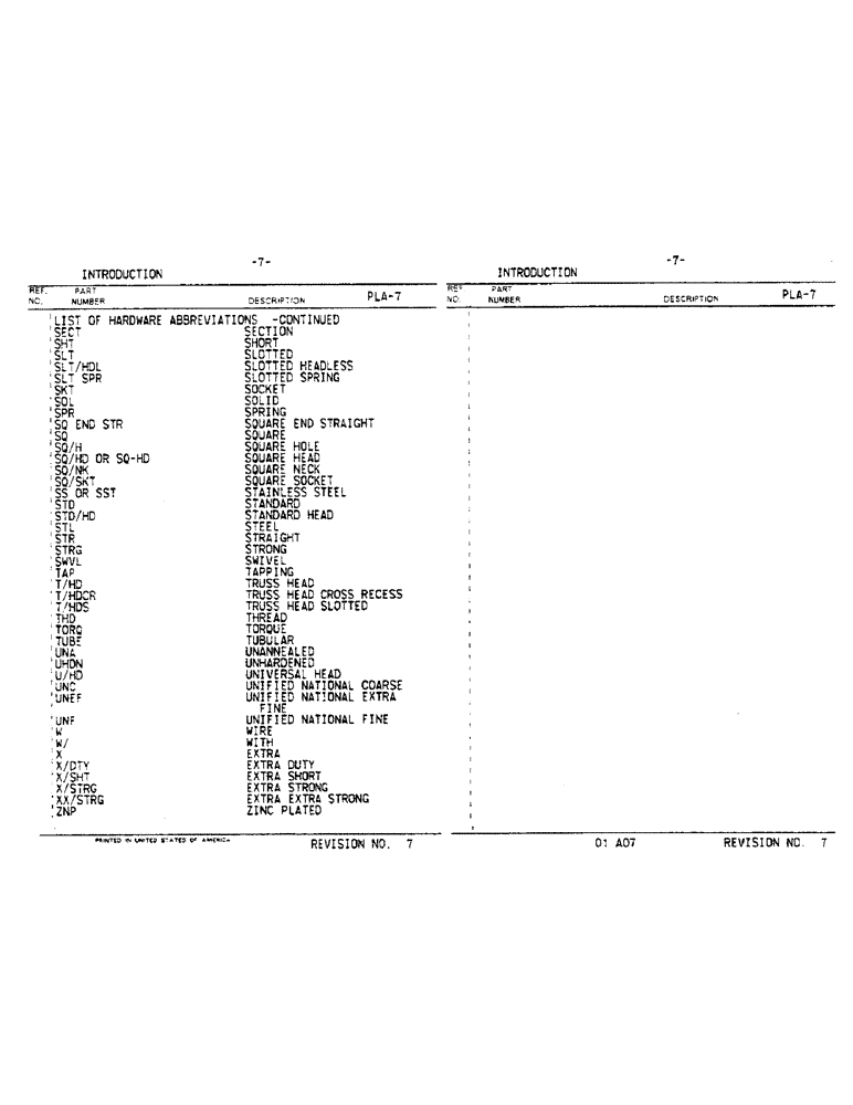 Схема запчастей Case IH 800 - (00-07) - INTRODUCTION (00) - PICTORIAL INDEX