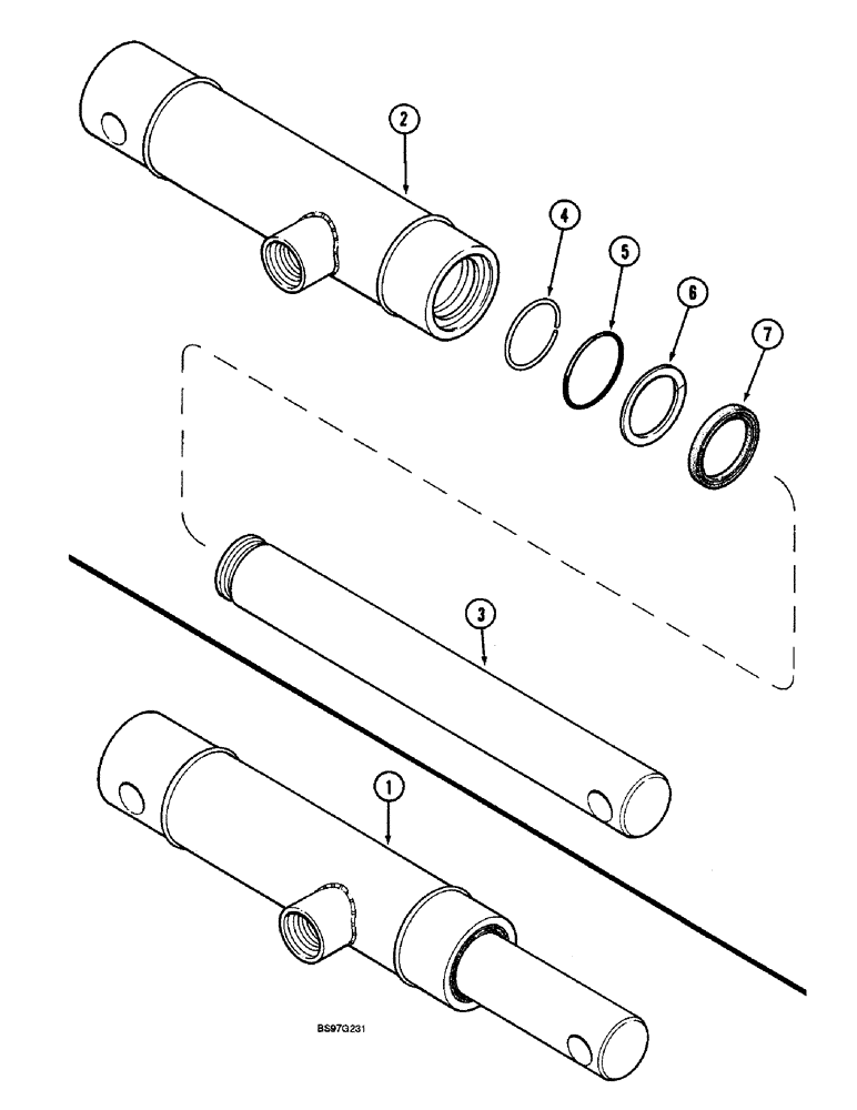 Схема запчастей Case IH 900 - (8-102) - FRAME LATCH HYDRAULIC CYLINDER, CYCLO AIR HORIZONTAL FOLDING, ALL ROW SIZES (08) - HYDRAULICS