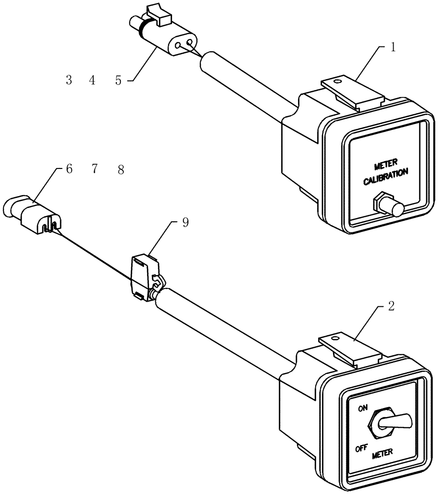 Схема запчастей Case IH ADX3430 - (A.50.A[09]) - VARIABLE DRIVE SWITCHES A - Distribution Systems