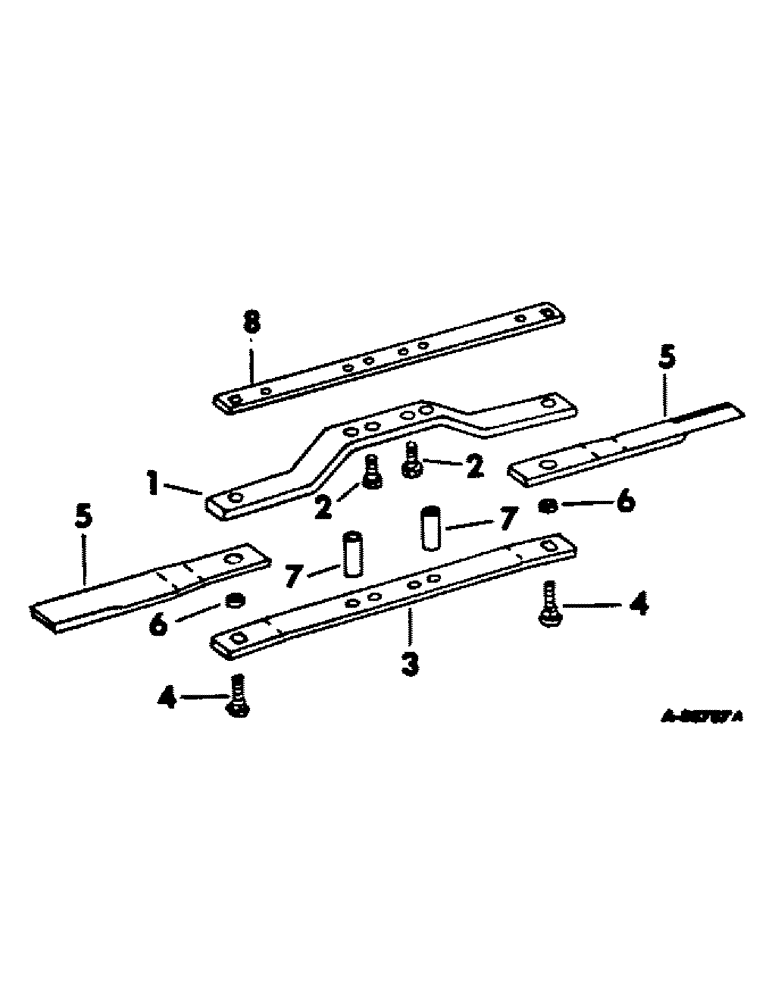 Схема запчастей Case IH 411 - (S-06) - ROTOR BAR, BLADES, AND RELATED PARTS, 1968 TO 1972 