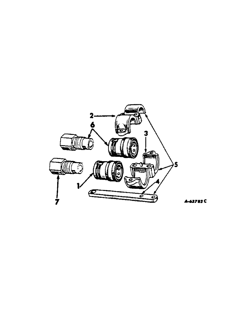 Схема запчастей Case IH 140 - (10-16[A]) - HYDRAULICS, BREAK-AWAY AND SELF-SEALING COUPLINGS, 140 SERIES TRACTORS (07) - HYDRAULICS