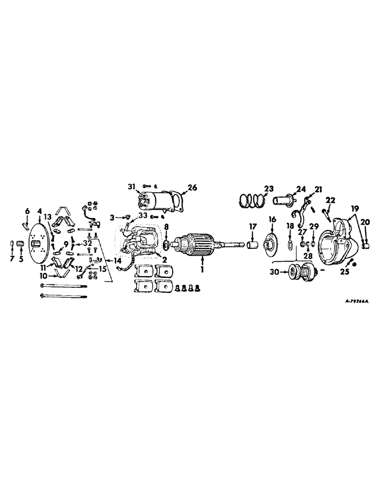 Схема запчастей Case IH 826 - (08-05) - ELECTRICAL, CRANKING MOTOR, DELCO REMY, CARBURETED ENGINE TRACTORS (06) - ELECTRICAL