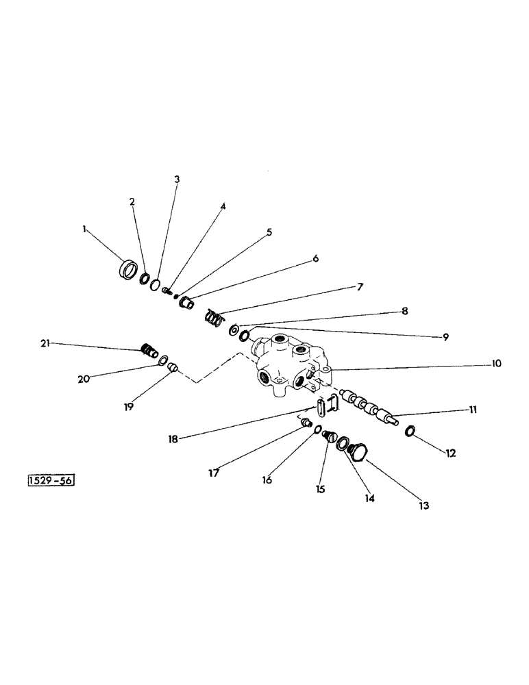 Схема запчастей Case IH 1529 - (100) - TILT CYLINDER VALVE 