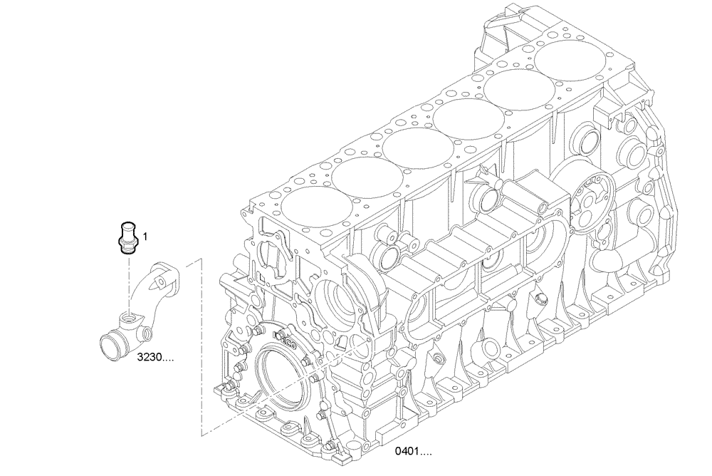 Схема запчастей Case IH F2CE9684E E015 - (3243.000) - RETURN EXPANSION TANK WATER 