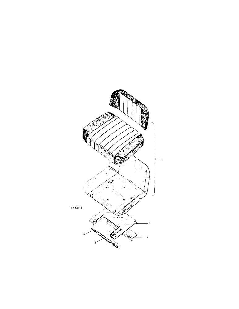 Схема запчастей Case IH 434 - (4-09) - DELUXE SEAT - CHASSIS (09) - CHASSIS