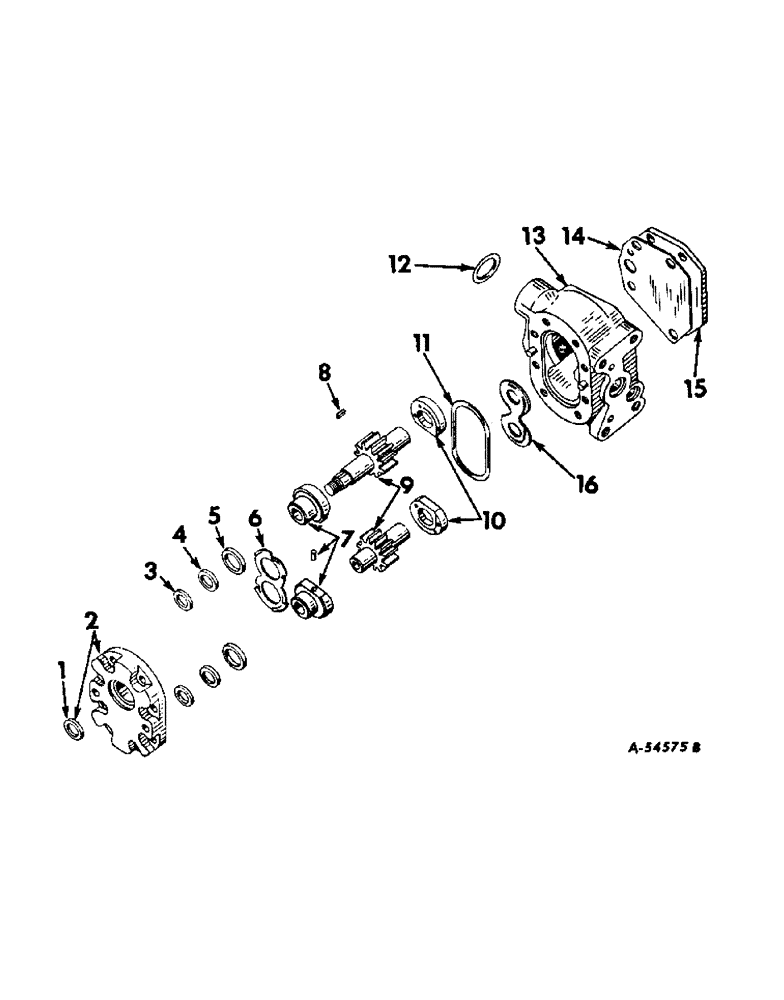 Схема запчастей Case IH 664 - (10-05) - HYDRAULICS, HYDRAULIC PUMP, THOMPSON, 17 GPM (07) - HYDRAULICS