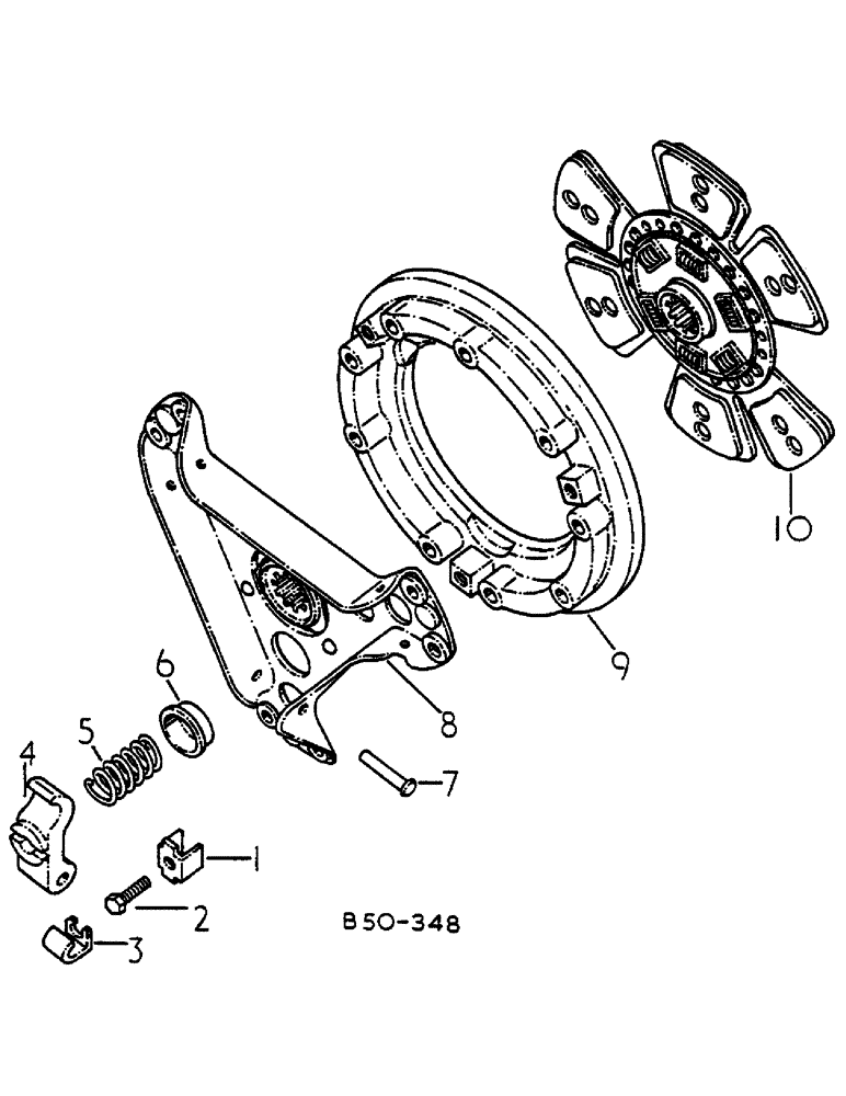 Схема запчастей Case IH 685 - (07-050) - CLUTCH, 11 INCH, 684/8071 UP, 685/10000 UP (04) - Drive Train