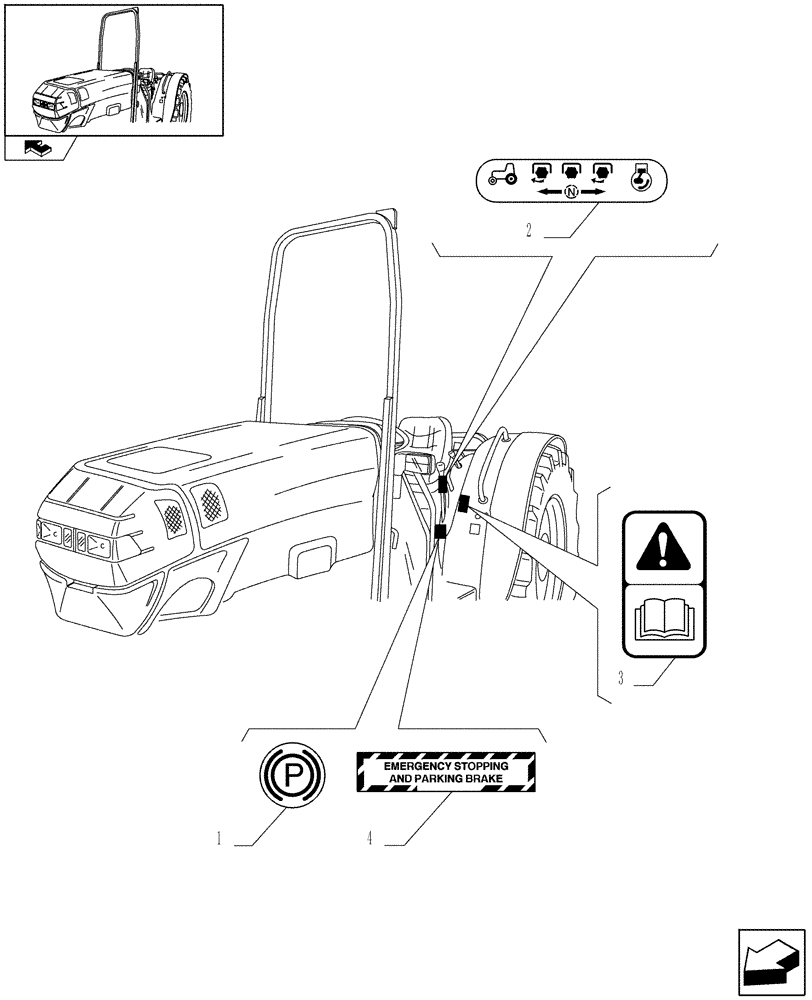 Схема запчастей Case IH FARMALL 75N - (1.98.0[12]) - DECALS - L/CAB - C6624 (13) - DECALS