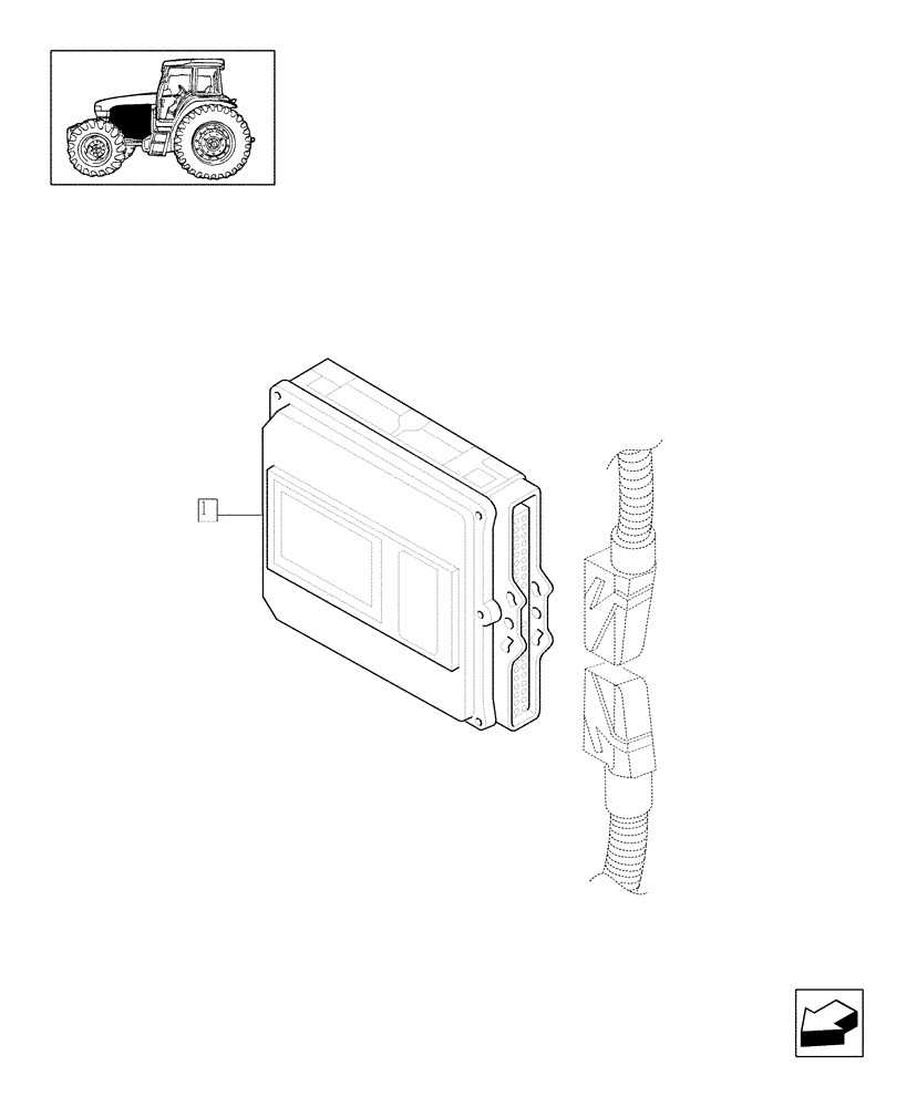 Схема запчастей Case IH MXM190 - (0.41.0) - ELECTRONIC CONTROL UNIT (01) - ENGINE