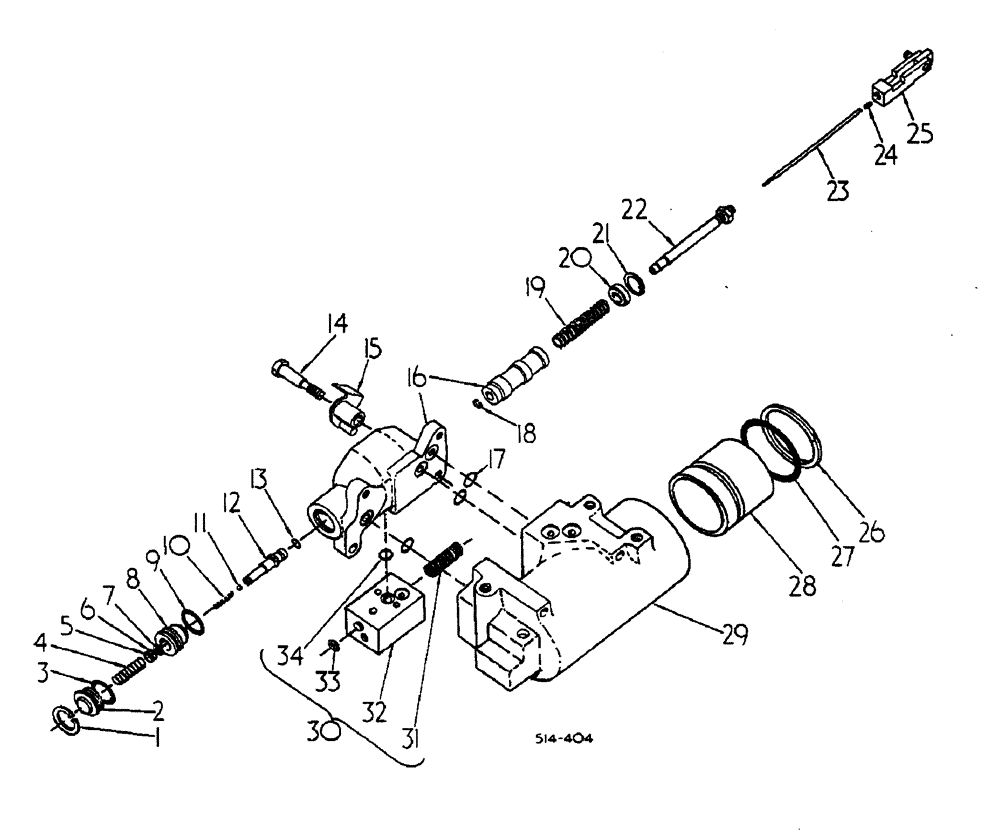 Схема запчастей Case IH 885 - (10-042) - DRAFT CONTROL CYLINDER AND VALVE (07) - HYDRAULICS